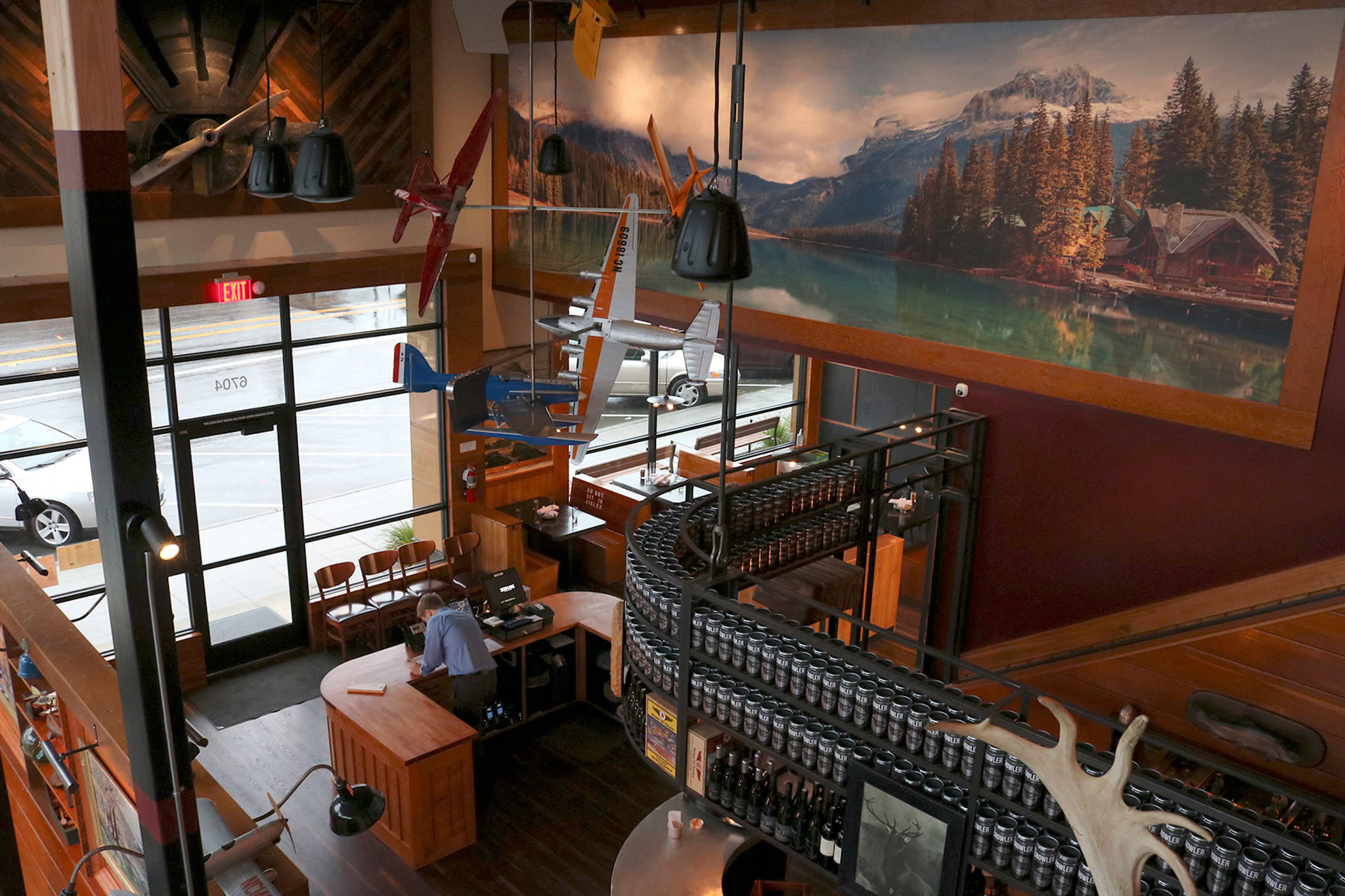 The aviation-themed eatery Seaplane opened in Kenmore this month. Katie Metzger/staff photo