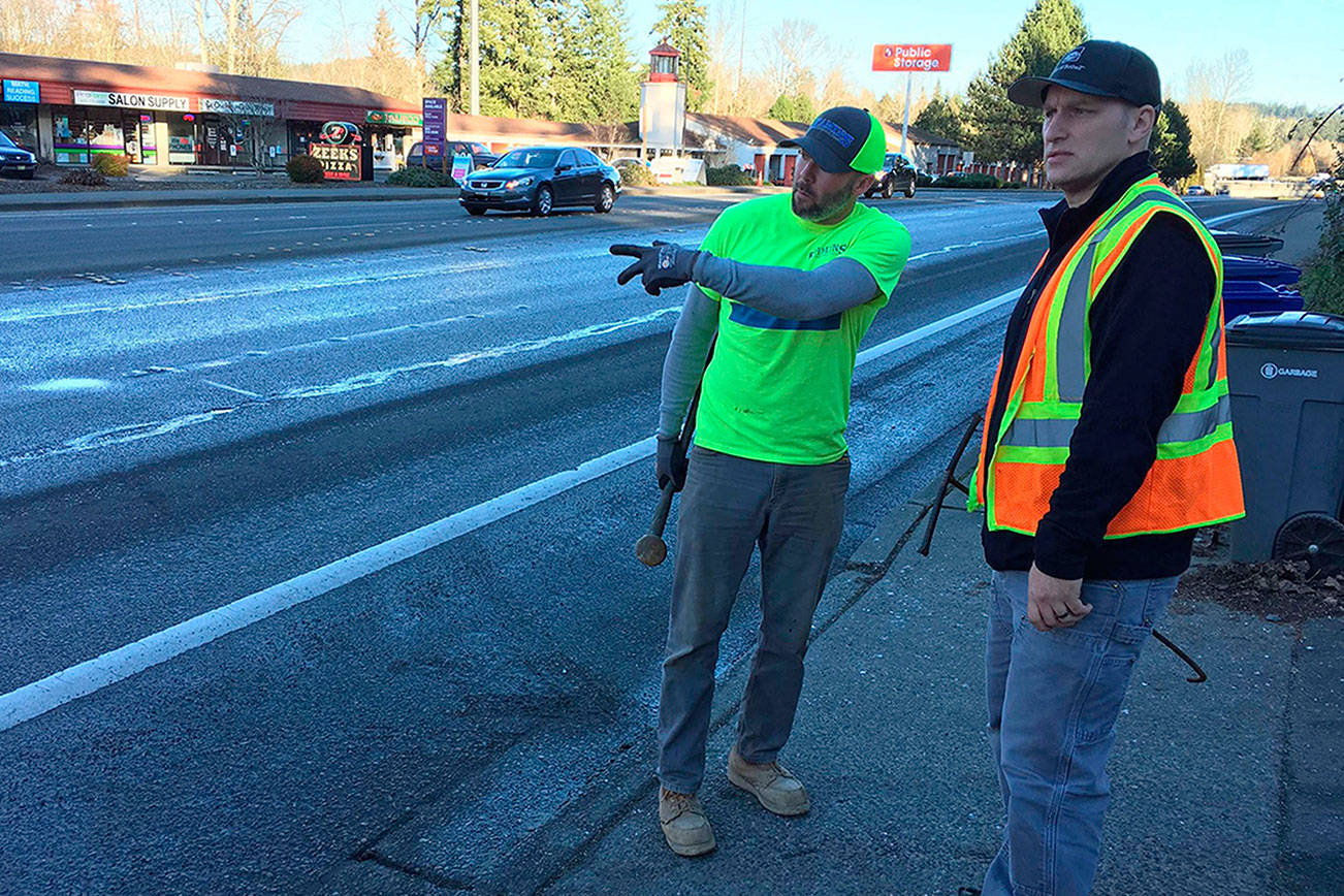 Snow delays 228th Avenue construction project in Bothell