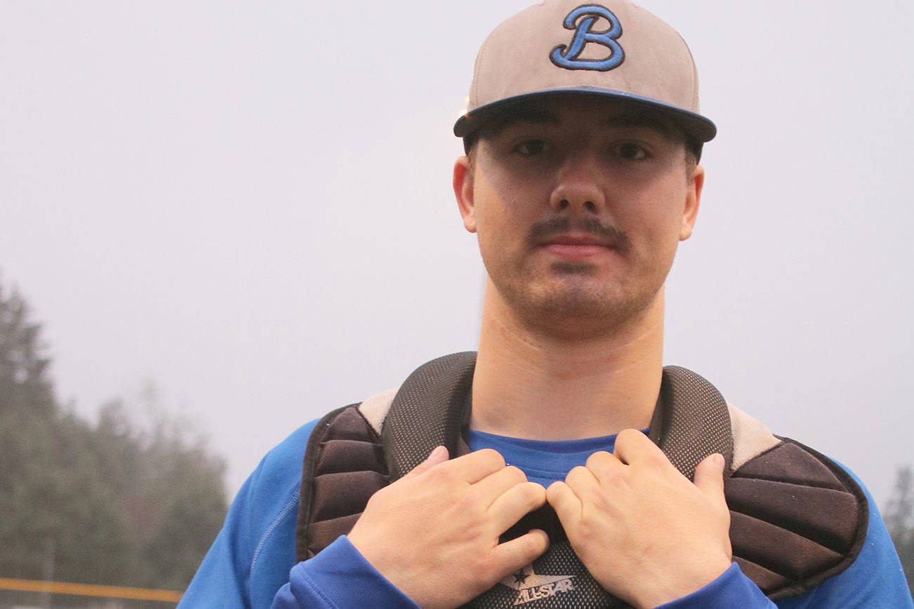 Bothell’s Davis is at home behind the plate