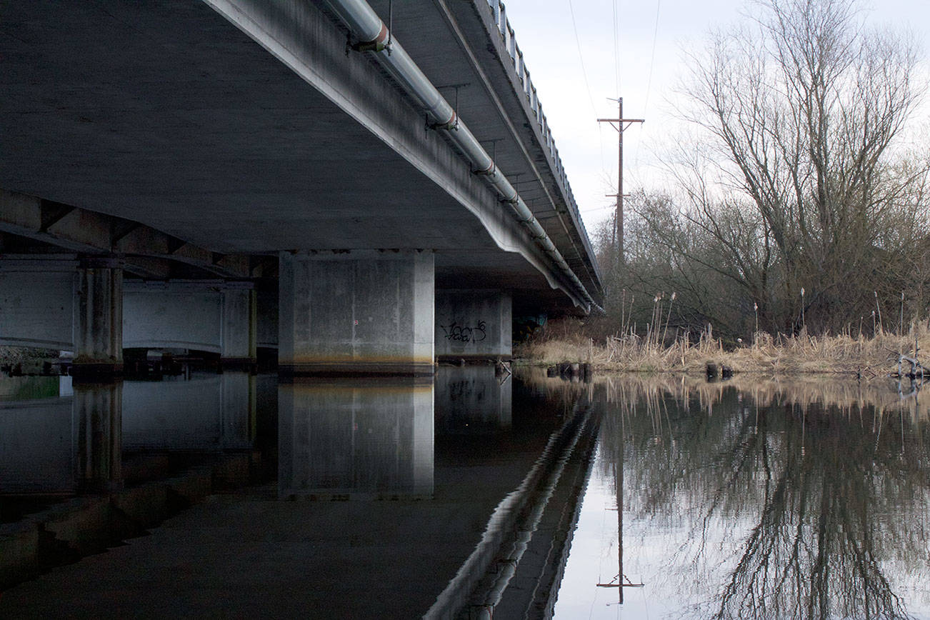 The West Sammamish Bridge is currently safe to drive over with a weight restriction and the city of Kenmore expects it to remain safe while the replacement project is delayed by about a year. Kailan Manandic/staff photo