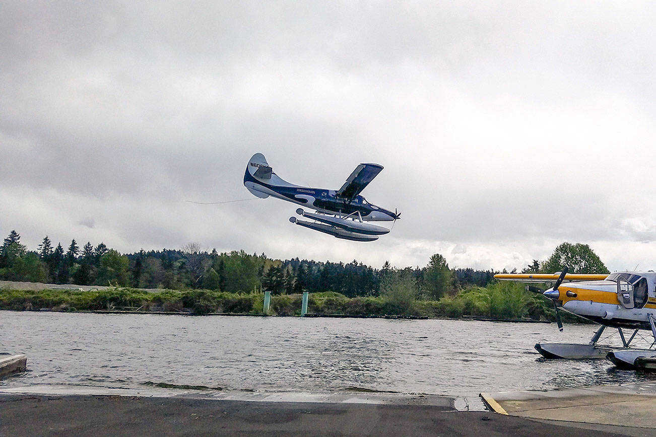 Photo courtesy of Sky Terry and TJ Terry                                Volunteer pilots throughout the West Coast contributed to the disaster logistics drill on April 27. Kenmore Air served as a base of operations as it would in a real disaster.