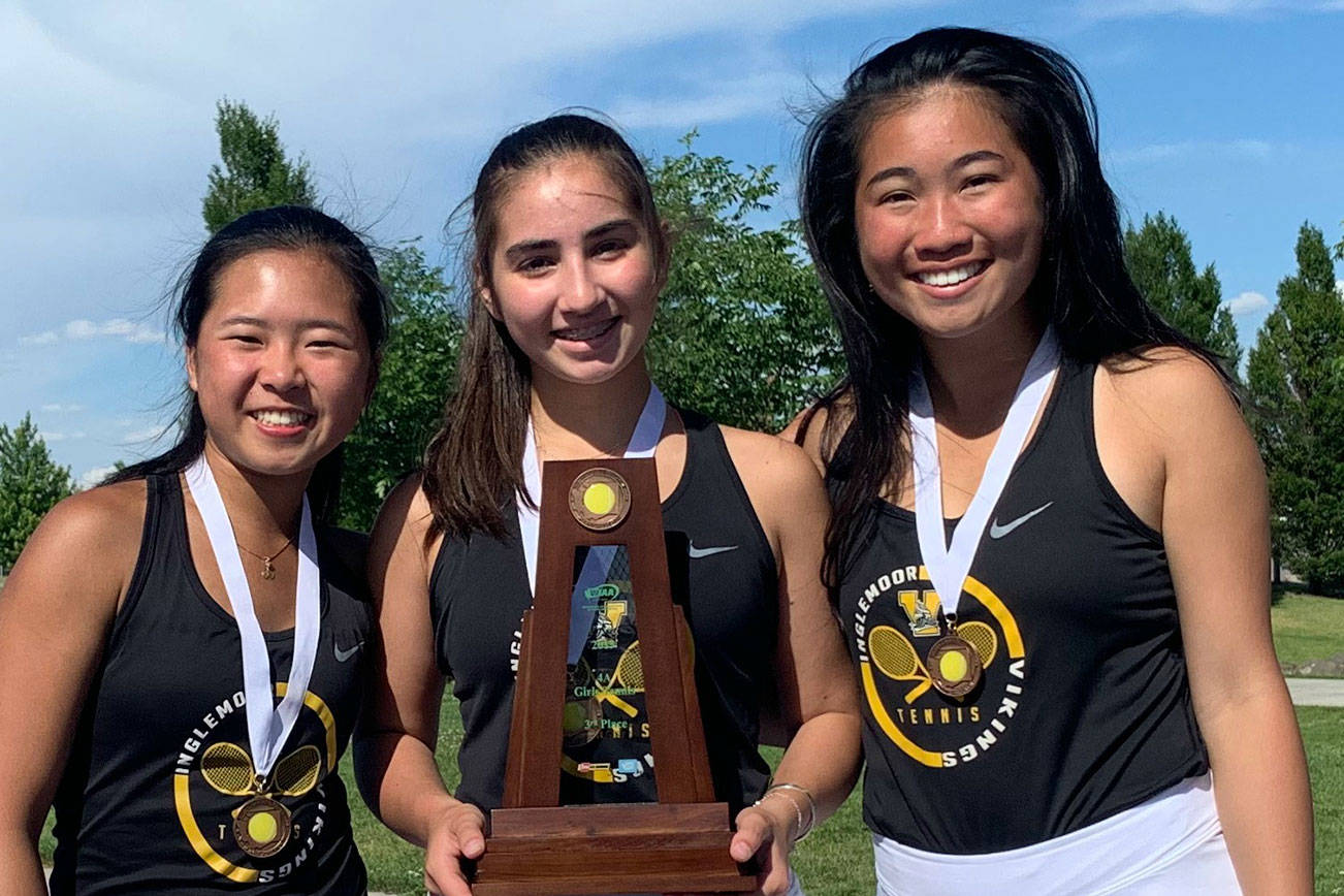 Inglemoor girls take third in team standings at state tennis tournament