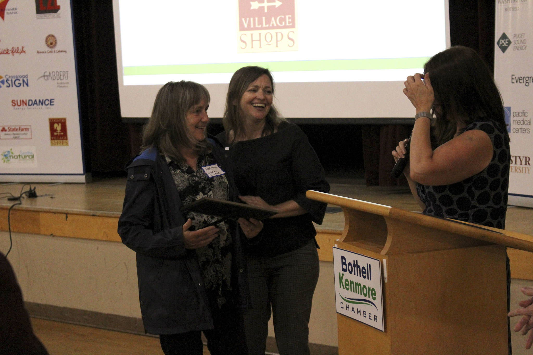 The Bothell Kenmore Chamber of Commerce honored the Country Village owner as member of the month after it closed at the beginning of June. Kailan Manandic / staff photo