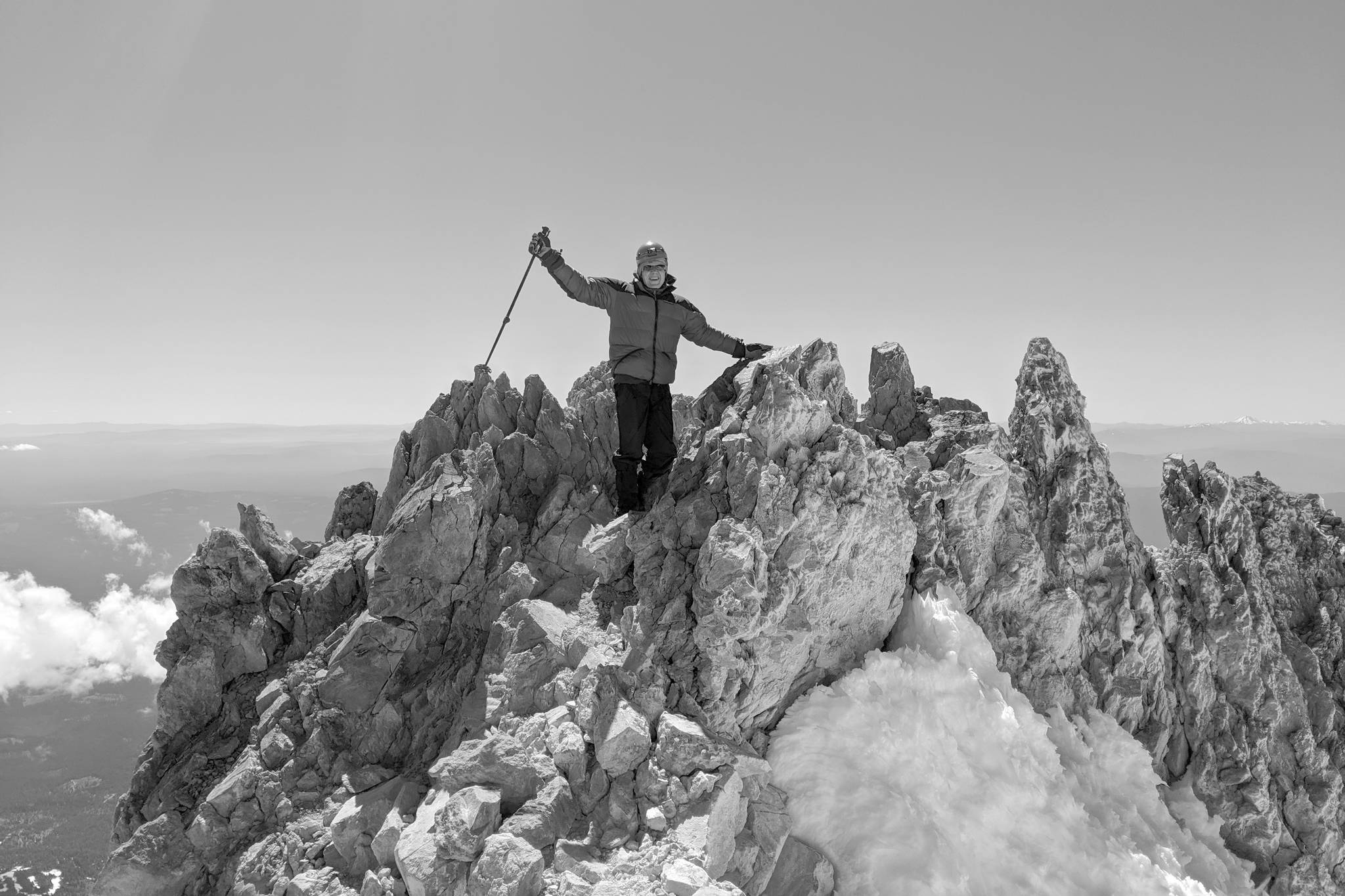 Courtesy photo                                 Mercer Island financial adviser Bob Toomey recently summited Mount Shasta in California.