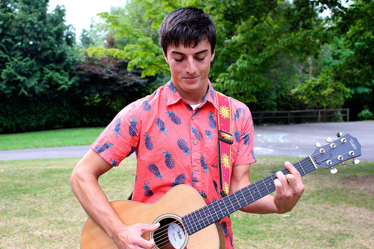 Jaeden Luke, 19-year-old singer-songwriter releases his first album, “Free of Me.” Madison Miller/staff photo