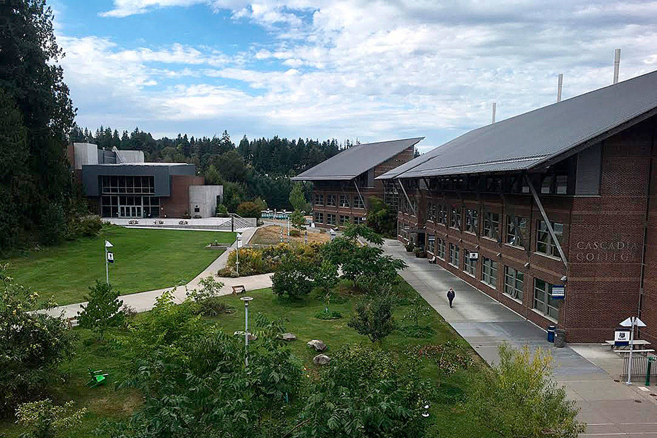 Cascadia College Campus, overlooking the food forest which is open to the public to explore and pick from. Courtesy photo