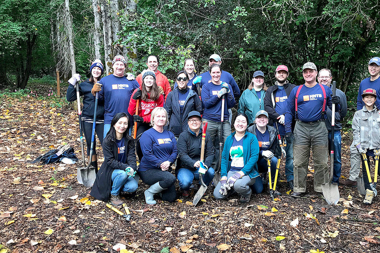 HNTB employees help clean up North Creek Forest