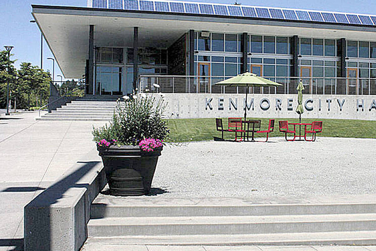 Exterior of Kenmore City Hall. Photo courtesy of city of Kenmore