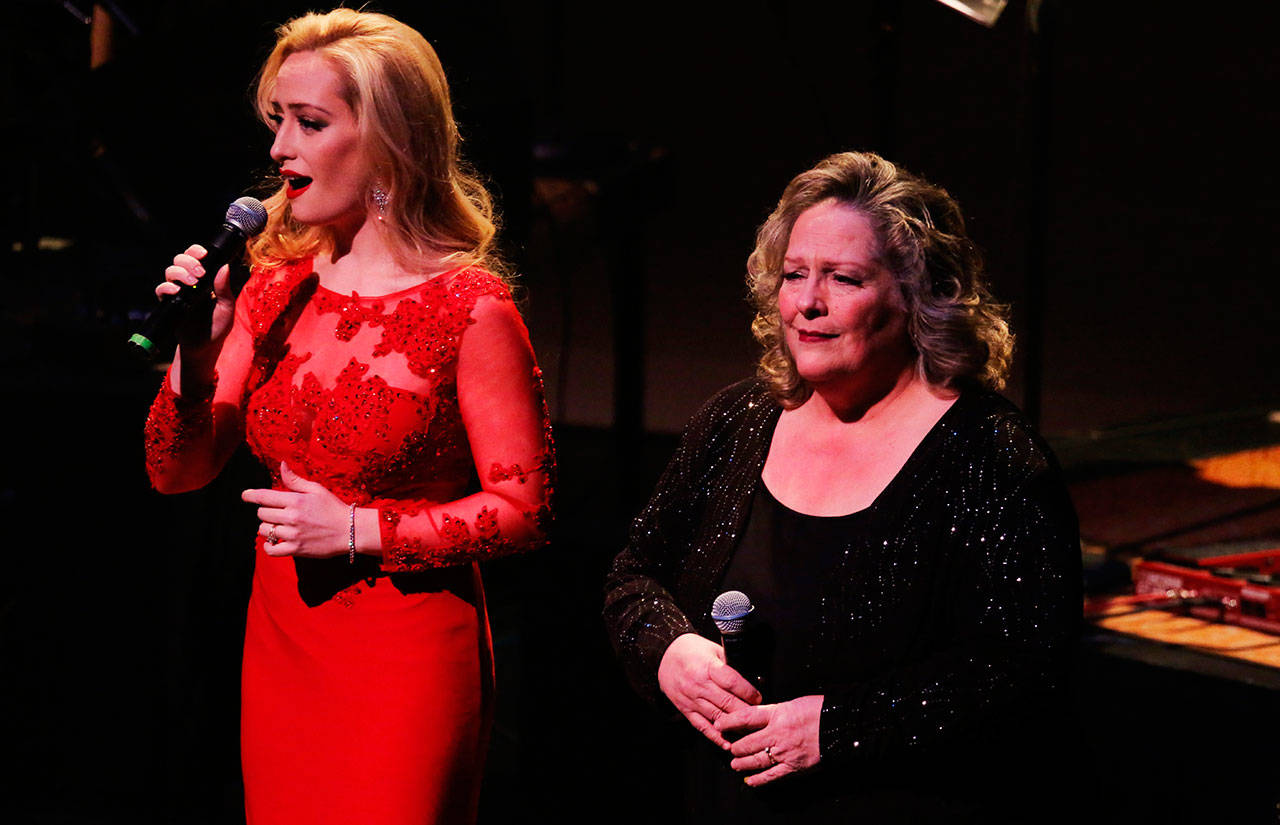 From left to right: mother-daughter pair and Seattle Opera singers Veronica Olson and Pamella Casella. Photo courtesy Geoffrey Castle