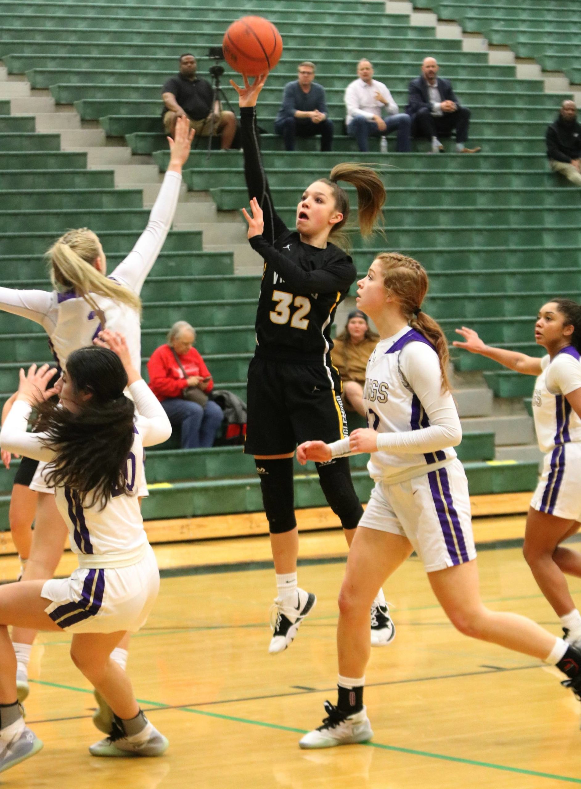 Viking Colbi Zorich fires away against Lake Stevens. Andy Nystrom/ staff photo