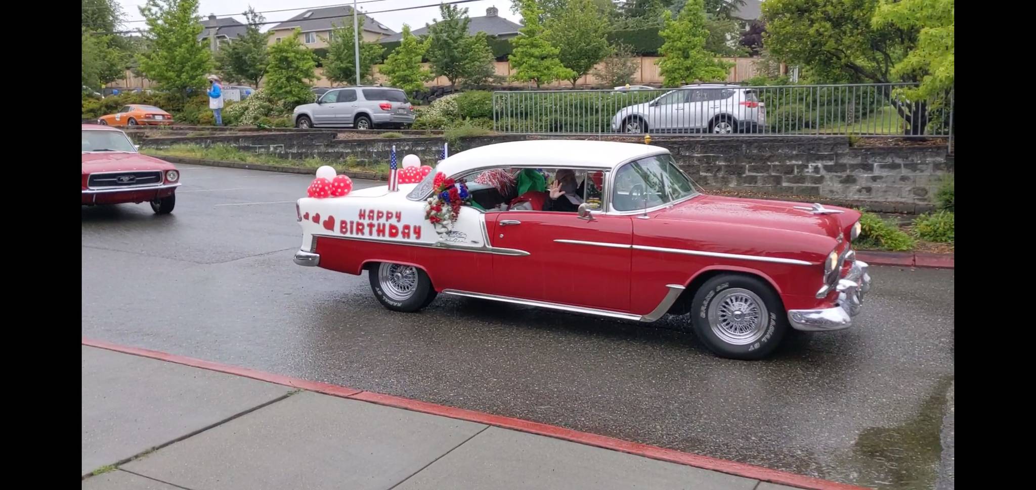 One of the many cars that celebrated 13-year-old Anthony Lawson on his birthday. Photo courtesy of Theresa Lawson.