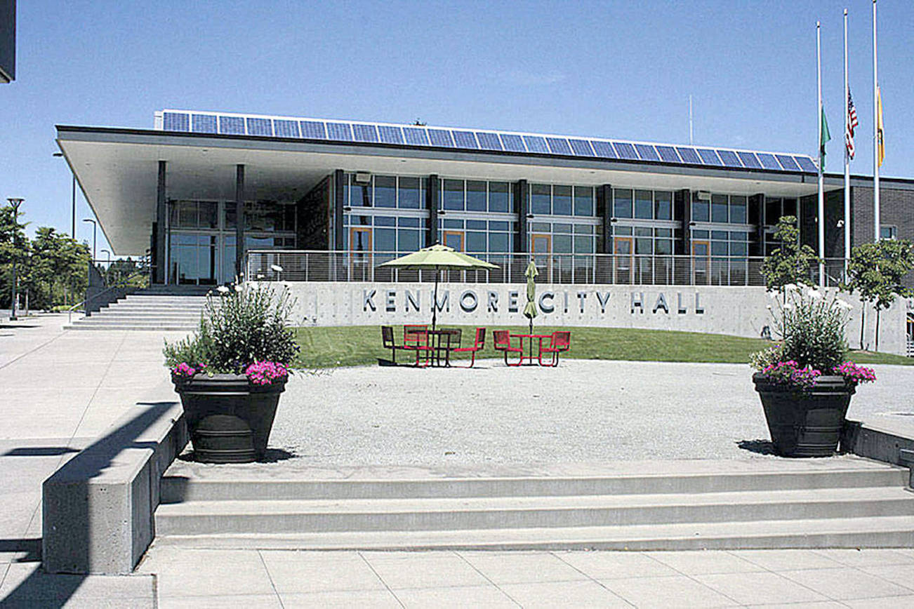 Exterior of Kenmore City Hall. File photo.