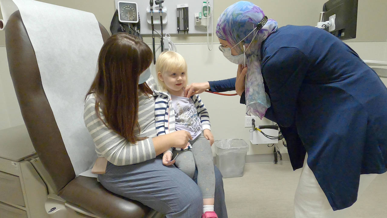 Dr. Alkharouf loves building long term relationships with families. During a Well Visit she’ll take extra time to go beyond the patient’s immediate concerns to see if there are underlying connections.