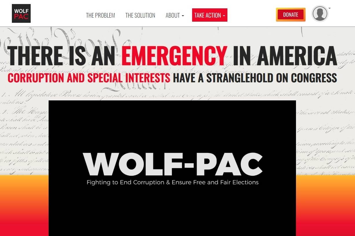 Screenshot of https://wolf-pac.com/