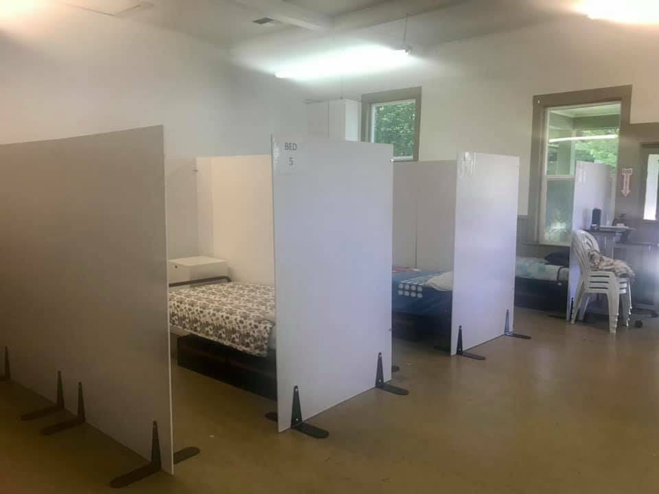 The Snoqualmie Valley Shelter Services’ new bed setup at its 24/7 homeless shelter. Courtesy photo