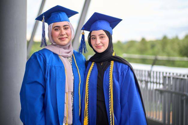 Cascadia College graduates prepare for the commencement ceremony. Courtesy of Cascadia College.