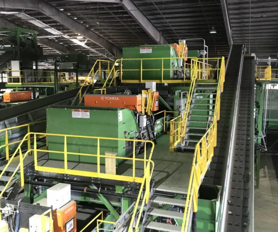 WM’s new technology and infrastructure at an MRF. November 15, 2022. Courtesy of WM.