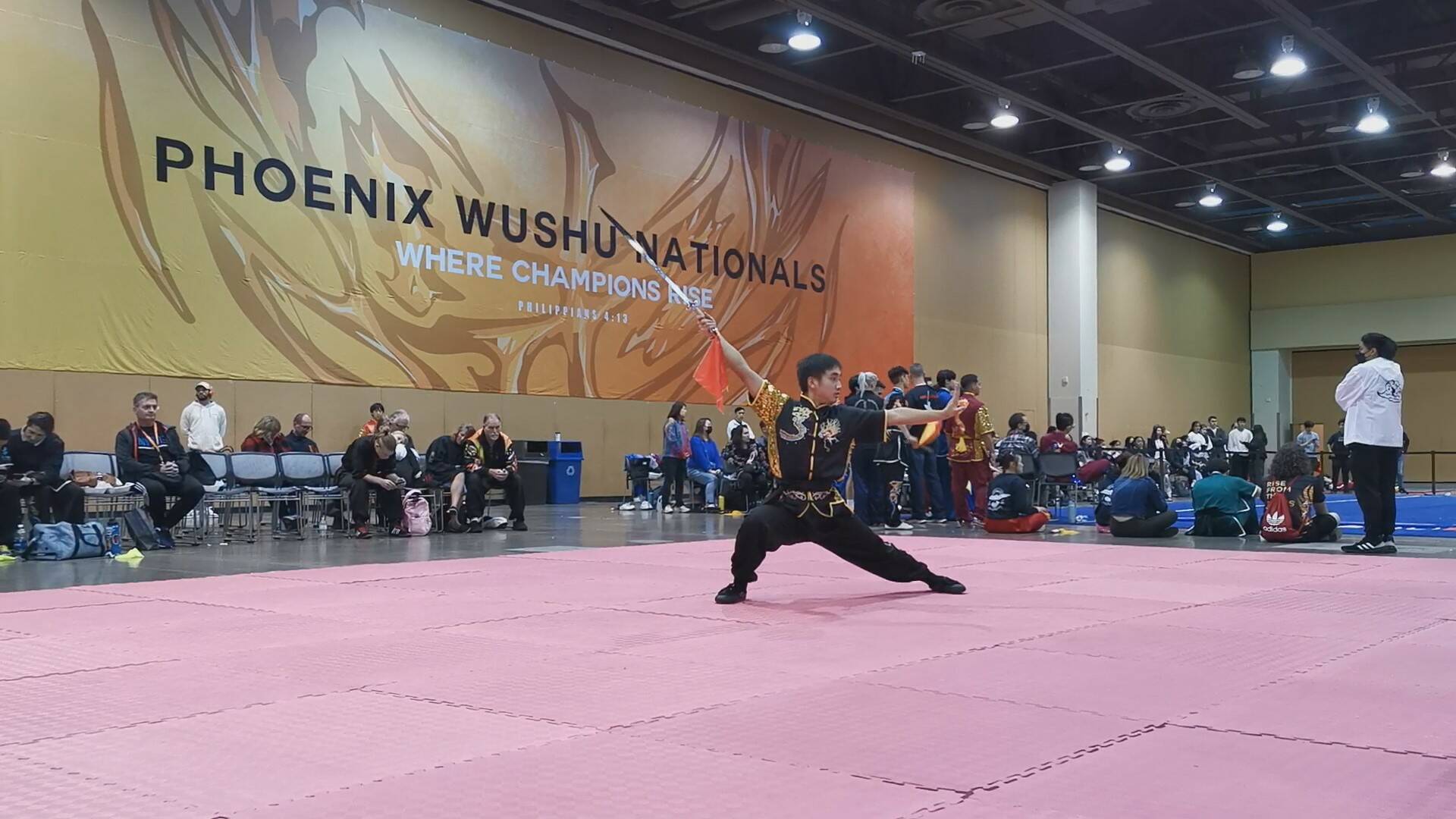 Charlie Chen competing in Arizona last year. Photo Credit: Tong Chen