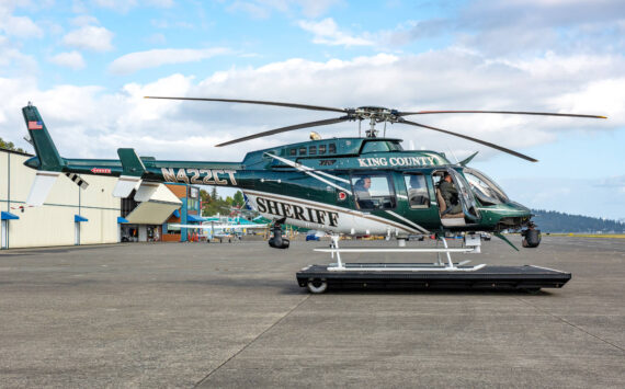 King County Sheriff’s Office new Bell 407GXi Helicopter. Photo courtesy of Angela Van Liew, King County Sheriff’s Office