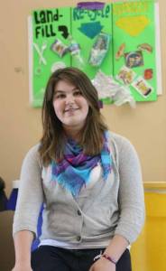 Inglemoor High’s Bailey Moritz displays the landfill