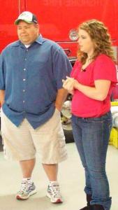 Troy and Kirsten Baker visited the Northshore Fire Department Oct. 21