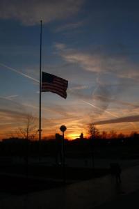 This flag flies at half-staff. http://bit.ly/1F6Hnwj