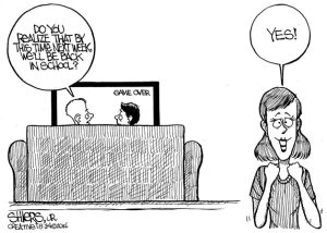 We'll be back in school next week | Cartoon for Aug. 25