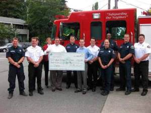The Foundation House at Bothell recently gave a $700 donation to the City of Bothell Fire Department to benefit local residents. Through its partners