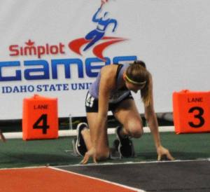 Bothell High School junior Sarah Stavig scored high at a indoor track meet.