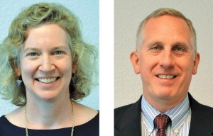 City of Bothell Communications Officer Barbara Ramey and Human Resources Director Dean Perez.