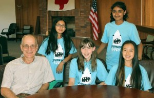 Four sixth grade girls