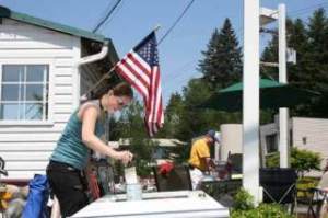 With paintbrush in hand