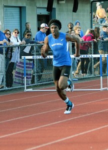 Dayzell Wilson caught 17 touchdown passes during the regular season for football and was the top receiver for the 4A state champion Cougars.  In the spring
