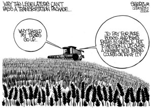 Why the Legislature can't pass a transportation package | Cartoon for March 18