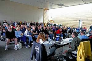 Kenmore city officials estimated that 400 people turned out for 'Remembering History: Sammamish Slough Boat Races (1933-1976)' on April 7 at Kenmore City Hall.