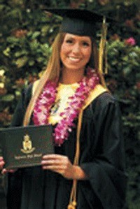 Kaitlyn Marie Hollis graduated last month from Inglemoor High School with a perfect attendance record.
