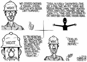 WSDOT: Give us more money | Cartoon for March 4