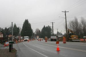 Construction around 240th Street near Country Village continues this week.