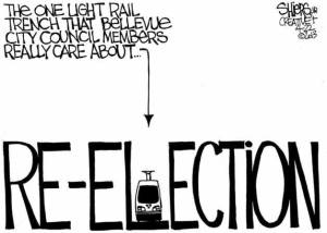 Light rail trench for council members | Cartoon for April 27