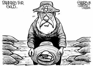 Panning for gold | Cartoon for Jan. 18