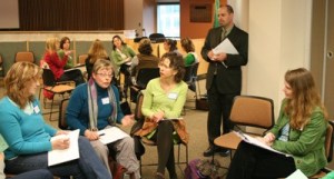 With Northshore Superintendent Larry Francois looking on