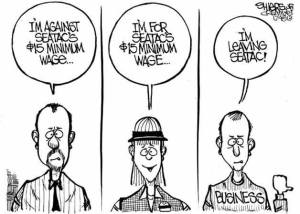 I am against SeaTacs $15 minimum wage | Cartoon for Dec. 14