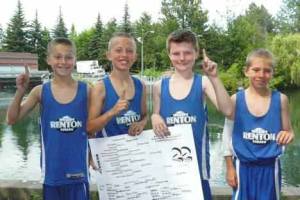 Local third-graders Cage Schneck