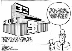 Performing arts and conference center | Cartoon for March 30