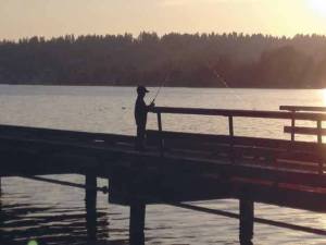 Kenmore resident Teresa Osteyee snapped this photo on Oct. 13 of a boy finishing at Log Boom Park in Kenmore.