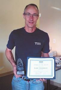 Gary Anderson of Northwest Trophy & Award