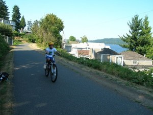 The popular Burke-Gilman Trail