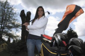 Inglemoor High senior Maria Stoica will be making her third state golf appearance this week. ANDY NYSTROM