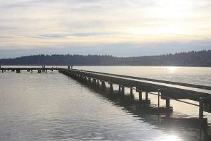 A view from the dock at Log Boom Park in Kenmore
