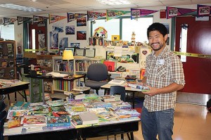 A volunteer helps out at a Northshore School District school during Community Serve Day in 2012.